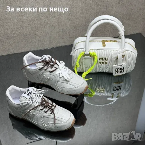 Miu Miu Дамски Маратонки👟Дамски Спортни Обувки Миу Миу - Налични Различни Цветове Код D2088, снимка 2 - Маратонки - 49409110