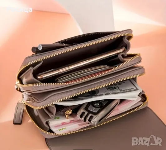 Дамска чанта портмоне в червено и в други цветове , снимка 5 - Чанти - 50224409