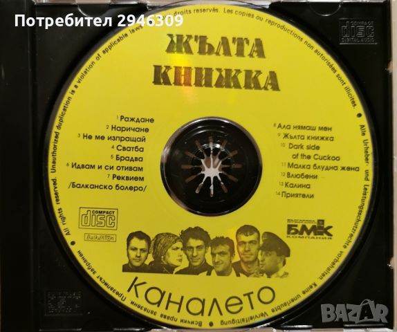 Каналето - Жълта книжка(1995), снимка 2 - CD дискове - 46084721