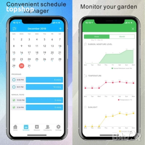Нов Netro Pixie 1 Smart Hose с таймер за вода с WiFi, приложение соларен, отчитащ времето, бял..., снимка 4 - Напояване - 51637860