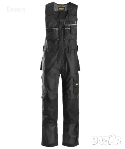 Чисто нов! Snickers 0312 DuraTwill Craftsmen One-piece Trousers, Размер 48, снимка 1 - Панталони - 47003917