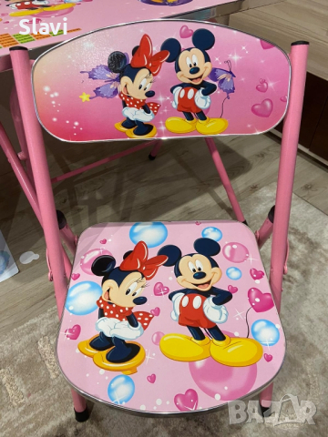 маса със столче-Mickey Mouse, снимка 5 - Мебели за детската стая - 44955408