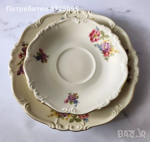 Троен порцеланов сет, снимка 5 - Чаши - 54103275