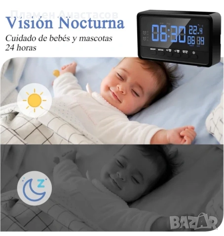 Шпионска камера в часовник – WiFi камера със запис, Tuya Smart, снимка 4 - Камери - 53706973