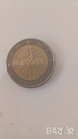 Рядка монета от 2 евро Гърция , снимка 4 - Други ценни предмети - 53837606
