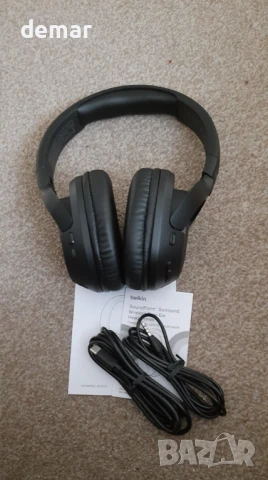Belkin SoundForm Surround Bluetooth слушалки върху ушите, шумопотискане, 60 часа, черни, снимка 9 - Bluetooth слушалки - 50582444