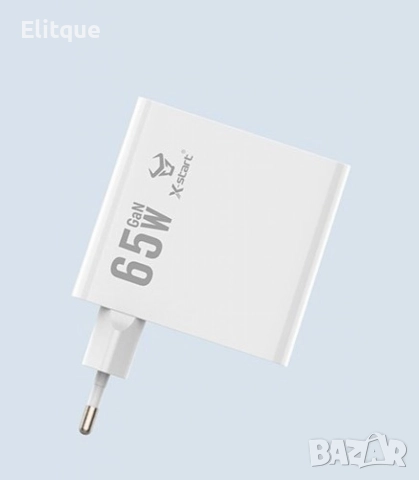 Тройно бързо зарядно устройство 2xType-C+USB-A, снимка 2 - Оригинални зарядни - 52839241