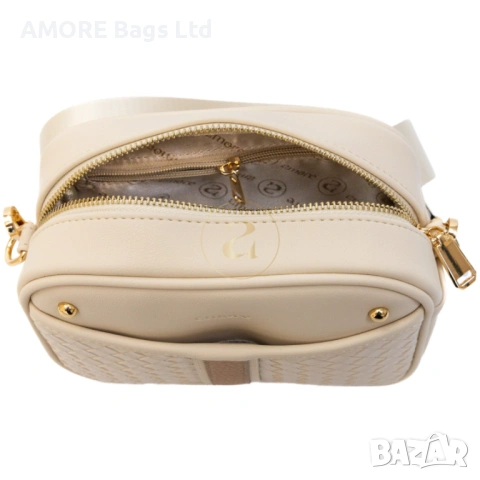 Ежедневна дамска чанта AMORE Elisa - Cream, снимка 4 - Чанти - 53584827