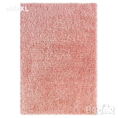 vidaXL Килим шаги с висок косъм, розов, 160x230 см, 50 мм(SKU:340044, снимка 1 - Килими - 46246706