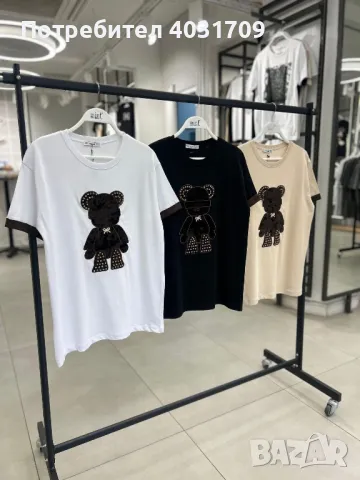 Тениска с мече , снимка 2 - Тениски - 49929909