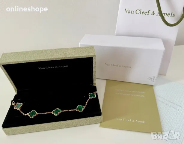 Van Cleef & Arpels Гривна с 18к златно покритие - ПЕЧАТ , снимка 3 - Гривни - 50286070