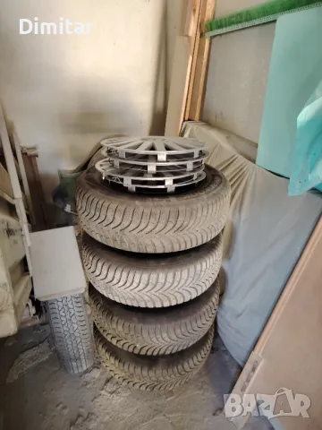 комплект зимни гуми със стоманени джанти , снимка 8 - Гуми и джанти - 49714833