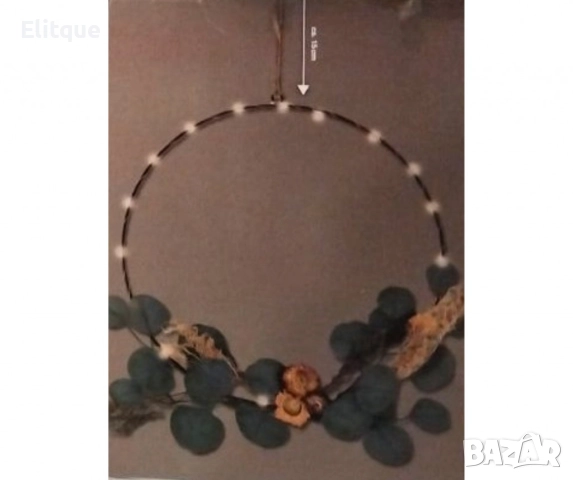 LED декоративен пръстен 20 топли бели светодиода