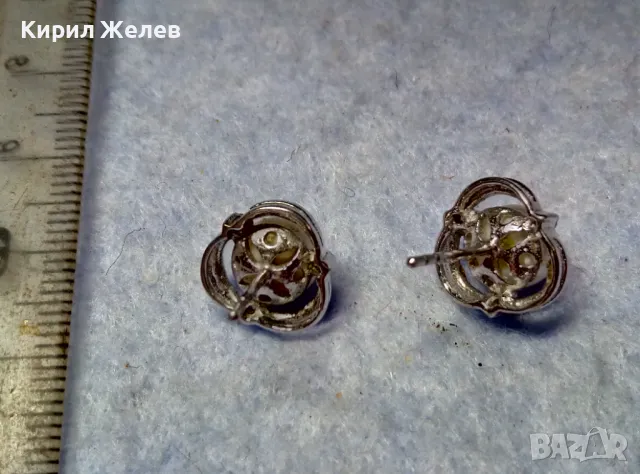 ПРЕКРАСНИ АЖУРНИ ПЕРЛЕНИ СРЕБЪРНИ ОБЕЦИ РОДИРАНО СРЕБРО 925 с НАТУРАЛНИ БЕЛИ ПЕРЛИ 49300, снимка 4 - Обеци - 49682457