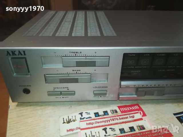 AKAI AM-A301 AMPLIFIER-MADE IN JAPAN-ВНОС SWISS 0807241822, снимка 4 - Ресийвъри, усилватели, смесителни пултове - 46514872