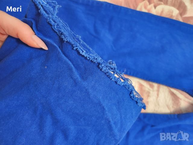 Сини дънки с висока талия Страдивариус, снимка 3 - Дънки - 45307056