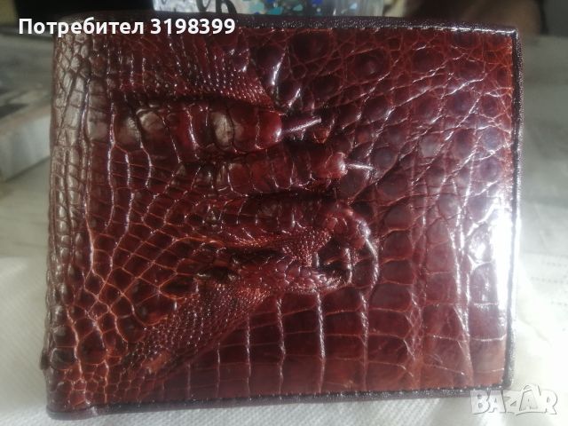  Портфейл от крокодилска кожа, снимка 5 - Портфейли, портмонета - 45075182