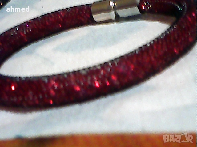 красиво колие гривна пални сес кристали, снимка 2 - Колиета, медальони, синджири - 52543875