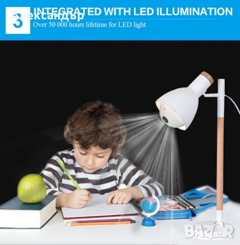 IP камера 360 градуса със сензор нощно виждане/аларма за откриване на движение/охранителна камера, снимка 3 - IP камери - 54174742