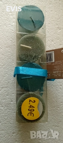 ✨ Френски Коледни свещи – комплект 4 броя ✨, снимка 5 - Декорация за дома - 51892137