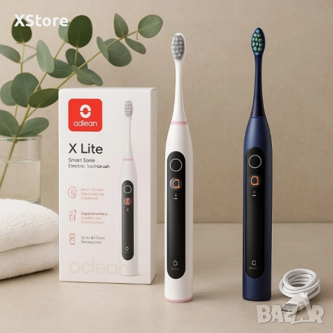 Електрическа четка за зъби Oclean X Lite 20, 1 бpой накрайник, 5 режима