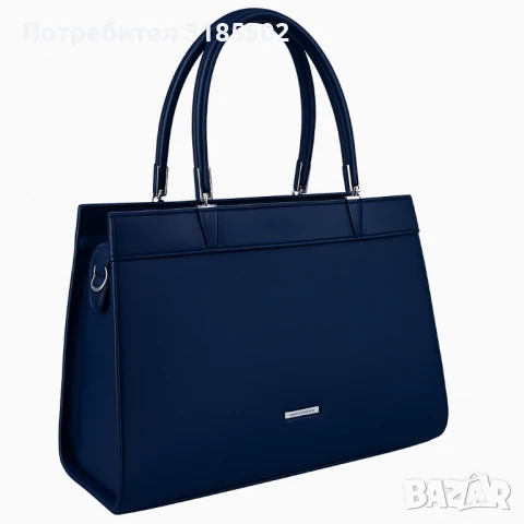 Модерна дамска чанта с двуцветен дизайн, снимка 6 - Чанти - 50879718