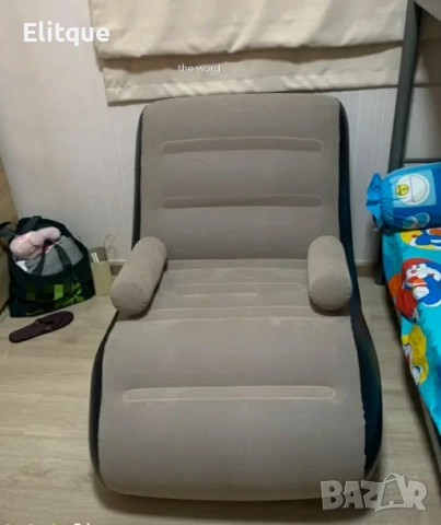 Удобен надуваем S-образен шезлонг с подлакътници, снимка 4 - Надуваеми играчки - 53459632