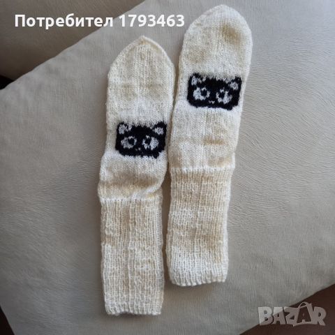 Ръчно плетени детски чорапи, ходило21см, снимка 1 - Детски якета и елеци - 46152973