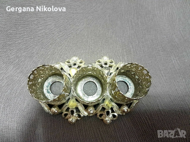 Свещник , снимка 2 - Антикварни и старинни предмети - 53119095