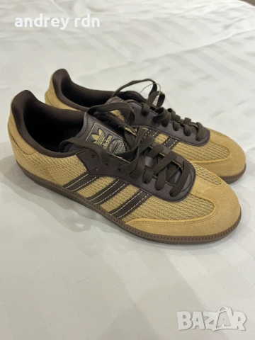 Adidas Samba OG Golden Beige/Dark Brown, снимка 9 - Маратонки - 53893022