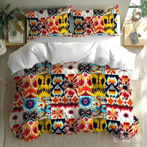 Нов 100% памук спален комплект ( бохо стил )