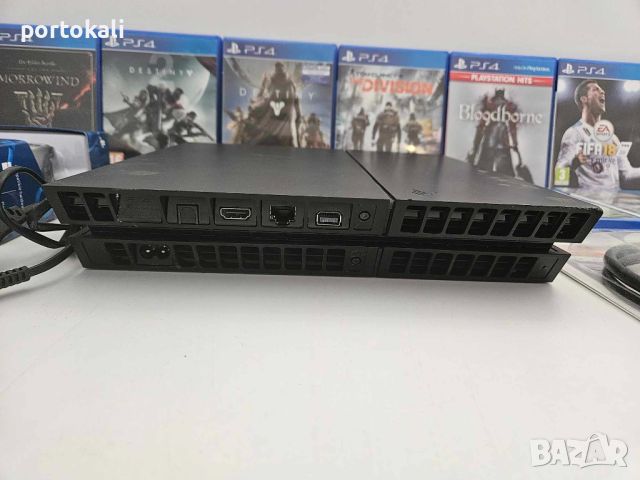 PS4 + 10 игри! 6.72! Playstation 4 Плейстейшън 4 500GB джойстик игра кабели, снимка 6 - PlayStation конзоли - 46232488