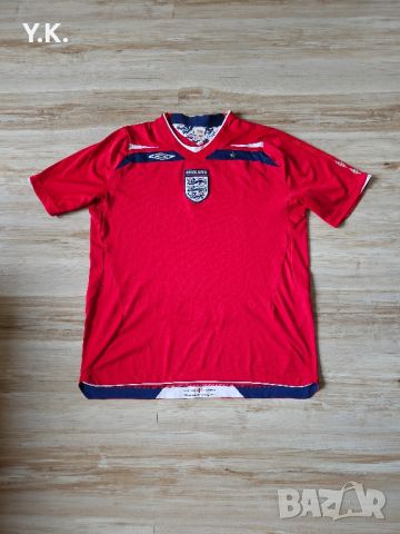 Оригинална мъжка тениска Umbro x England F.C. / Season 08 (Away), снимка 1 - Тениски - 45820605