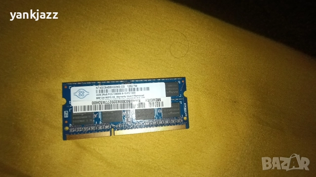 Оперативна памет SODIMM, За лаптоп, DDR3 Nanya 2бр х 4GB 2Rx8 PC3-10600S