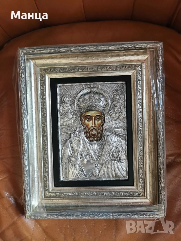  Сребърна икона на Свети Никалай