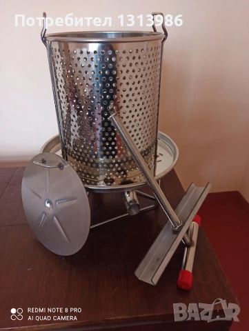 Преса за мед, плодове и др, снимка 5 - За пчели - 52597000