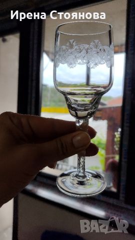 Комплект 6 чаши за ракия, кристалин Bohemia. , снимка 3 - Чаши - 45718775