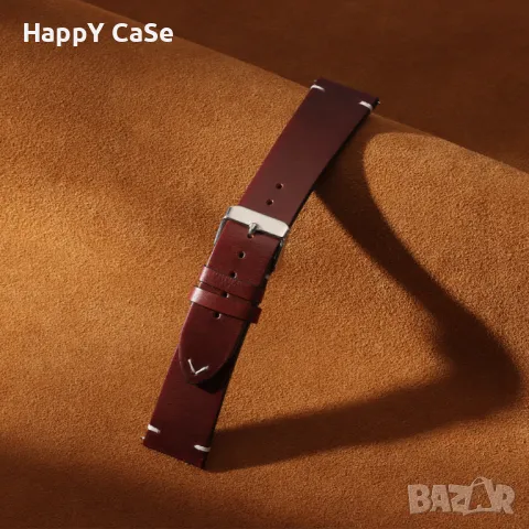 WAX Кожена каишка за Huawei Watch/Samsung/Xiaomi/Garmin/Apple/Amazfit, снимка 10 - Каишки за часовници - 50047869