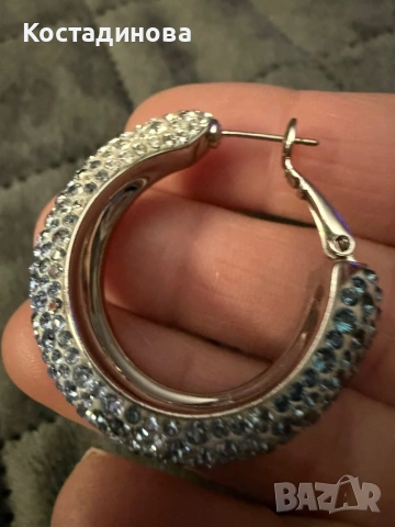 Обеци с кристали Сваровски, снимка 4 - Обеци - 53918425