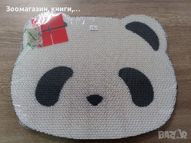 Картонено драскало панда за коте Pet Interest Cat Paper Scratcher Panda 43x33.7x2cm, снимка 2 - За котки - 45997242