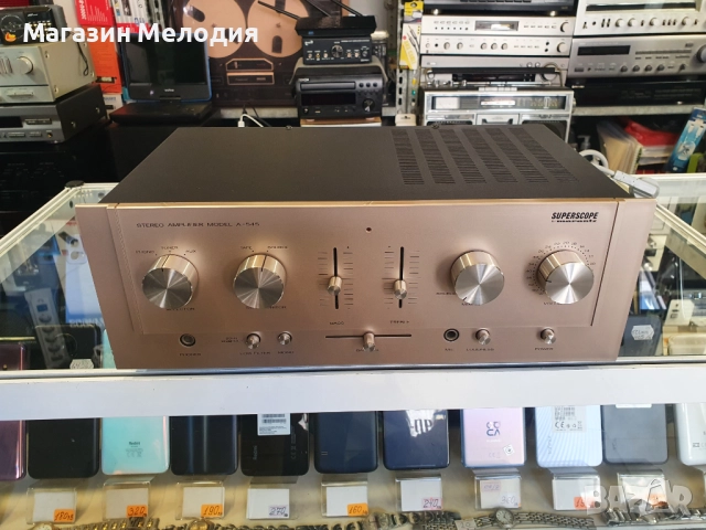 Усилвател SUPERSCOPE by Marantz A-545 В отлично техническо и визуално състояние., снимка 2 - Ресийвъри, усилватели, смесителни пултове - 34265225