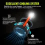 Комплект LED диодни лампи за фарове H7, 50W, 6000K, снимка 3