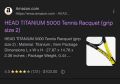 Тенис Ракета HEAD Titanium 6000 , снимка 8