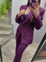Лилав дамски костюм, снимка 7