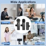 Нов Безжичен лавалиерен микрофон 2 броя за iPhone Android USB-C Lightning, снимка 4