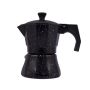 Кафеварка за котлон за 3 кафета Moka Coffee-Черна мраморна , снимка 1