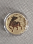 1 тройунция 24 карата (1 toz) Златна Монета Австралийски Лунар Вол 2021, снимка 5