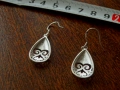 Посребрени дамски обеци, снимка 2