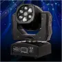 Преносими LED сценични светлини с движеща се глава и управление (6x12W + лазер), снимка 1