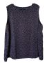 Дамска тениска без ръкави със щампа Kiabi, Черна, 70х63 см, XXL